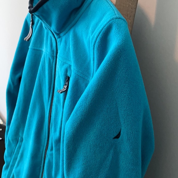 NAUTICA Full Zip Turquoise Fleece Jacket - Picture 2 of 11
